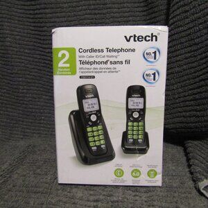 Vtech Cs6114-21 2-handset Cordless Phone System - Black